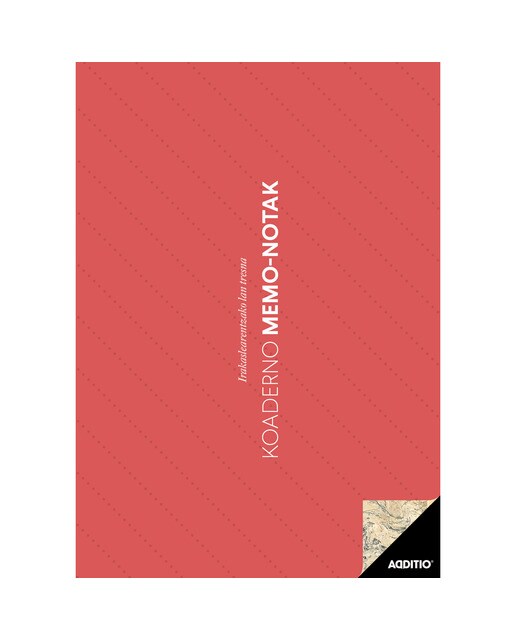 Caderno Memo-Notas Vermelho Euskera 1