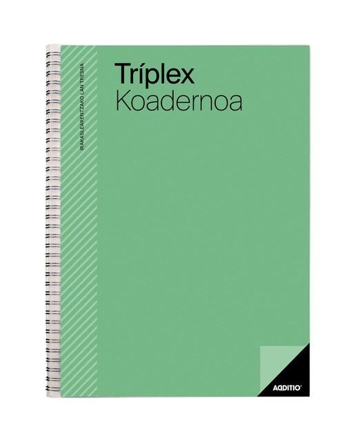 Imagen 0 de Cuaderno Tríplex Verde Euskera Additio