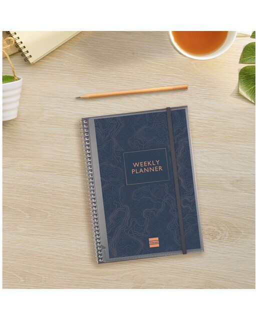 Agenda sin fechar Mytime E10 - 155x212 mm semana vista vertical Finocam internacional multilingüe 3