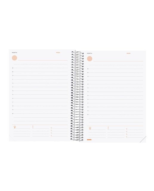 Agenda sem Datas Mytime E10 1 Dia por Página Internacional Multilingue - 155x212 mm 6