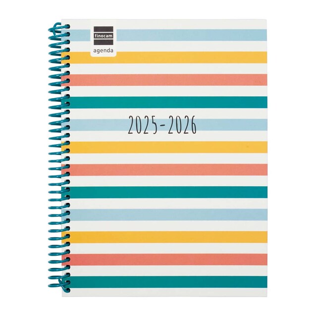 Imagen 0 de Agenda curso 2025-2026 Diva 1/4-155x212 mm semana vista horizontal Colors Finocam multilingüe