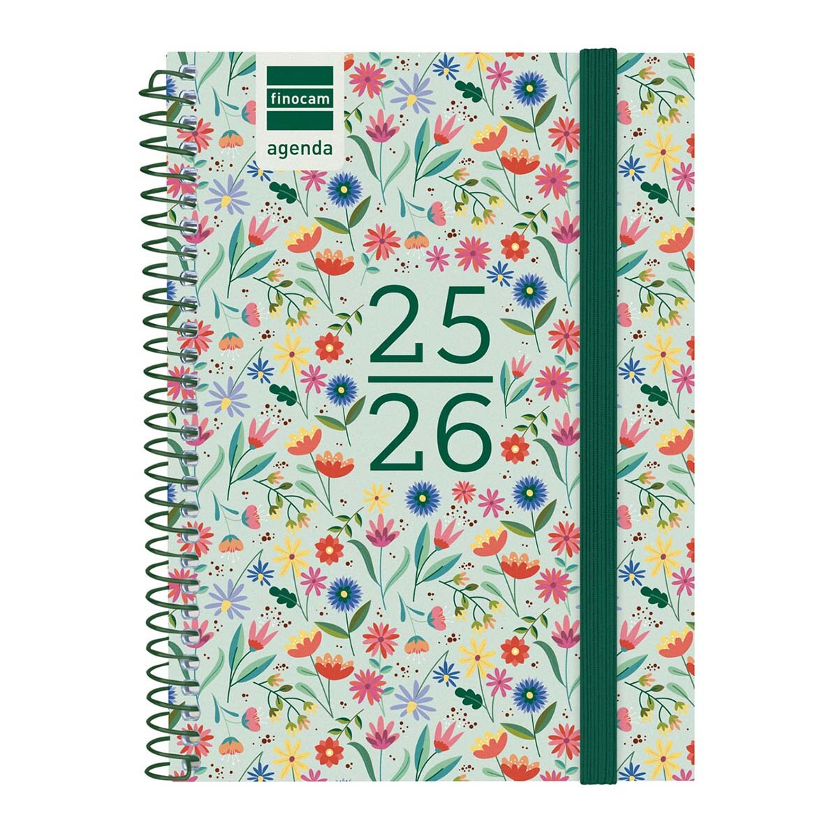 Agenda Finocam Para Secundaria 2024-2025 - Vista Semanal Horizontal, Incluye Julio Y Agosto, Con Pegatinas