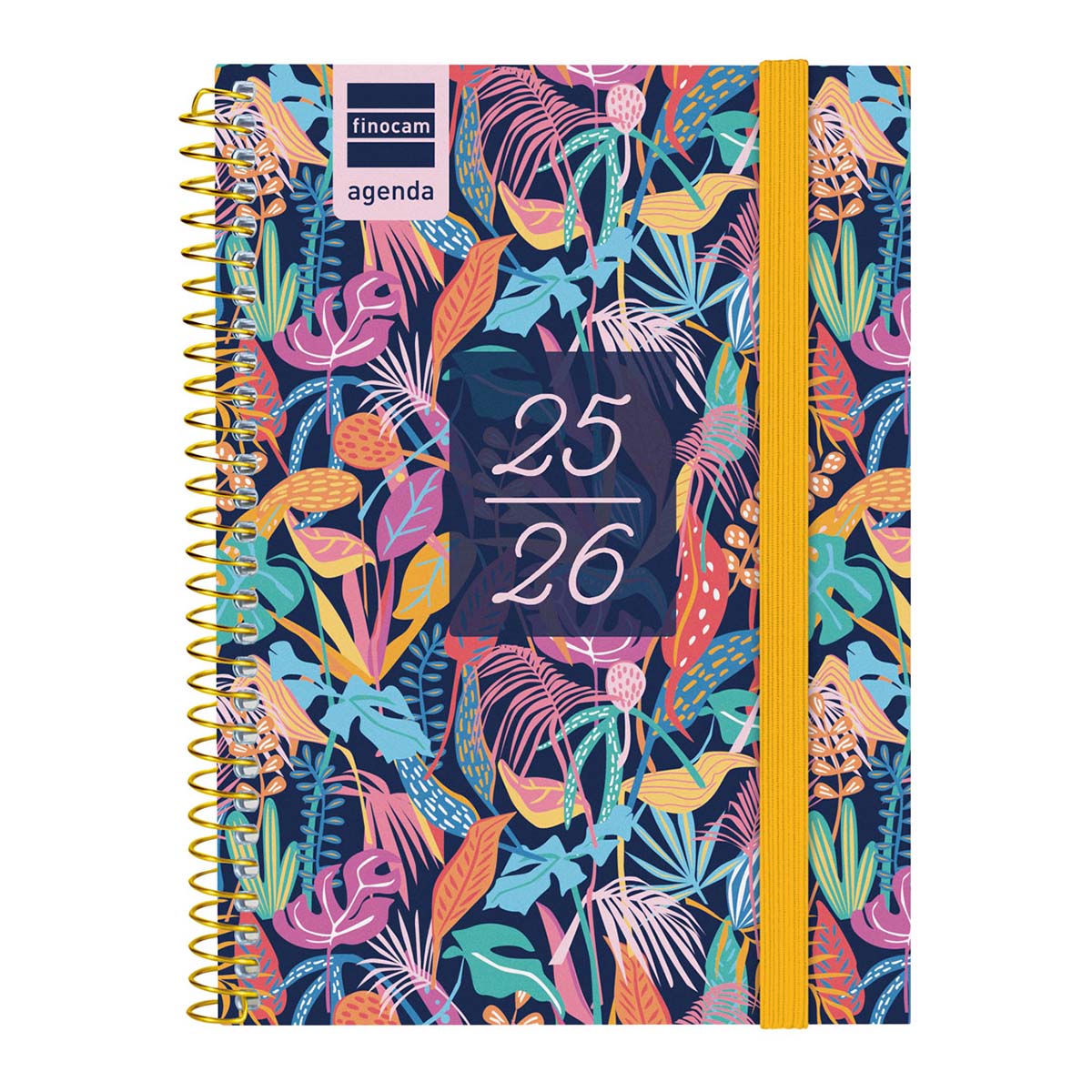 Imagen 0 de Agenda curso 2025-2026 Secundaria 1/8-120x164 mm semana vista horizontal Tropical Finocam multilingüe