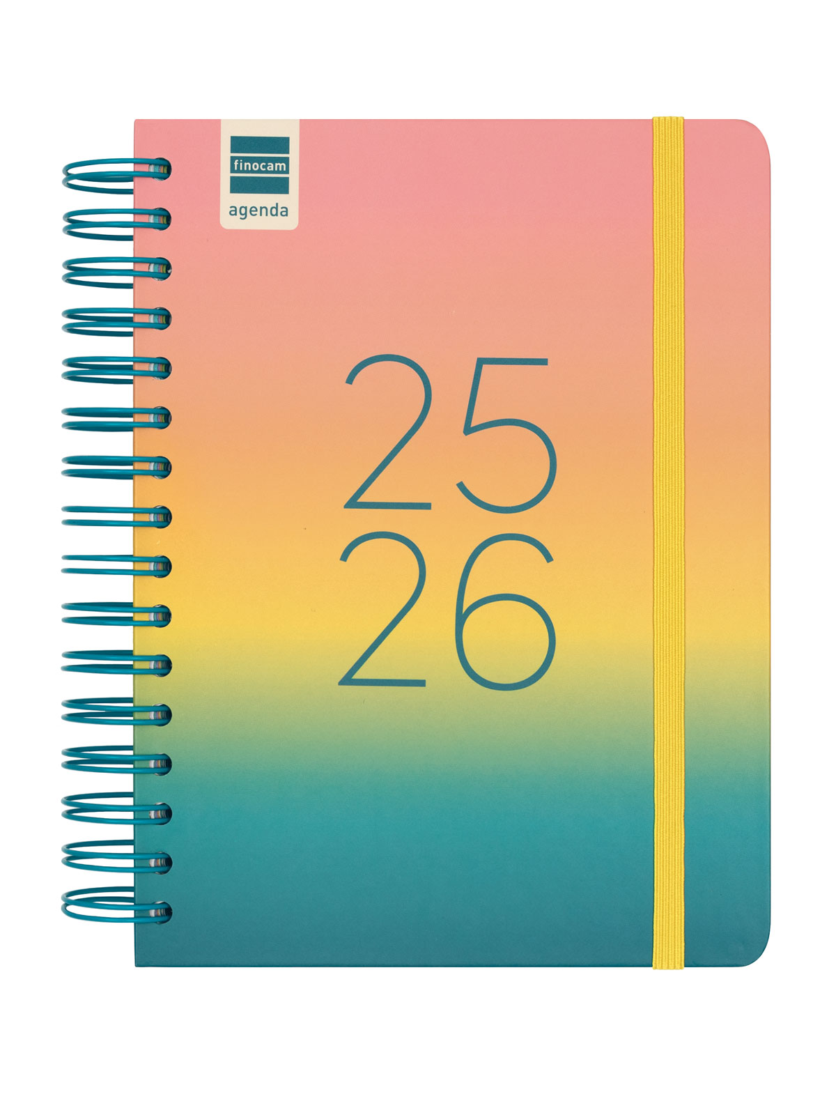 Agenda curso 2025-2026 Cosmo 1/4-155x212 mm 1 día página Iris Finocam Multicolor-1