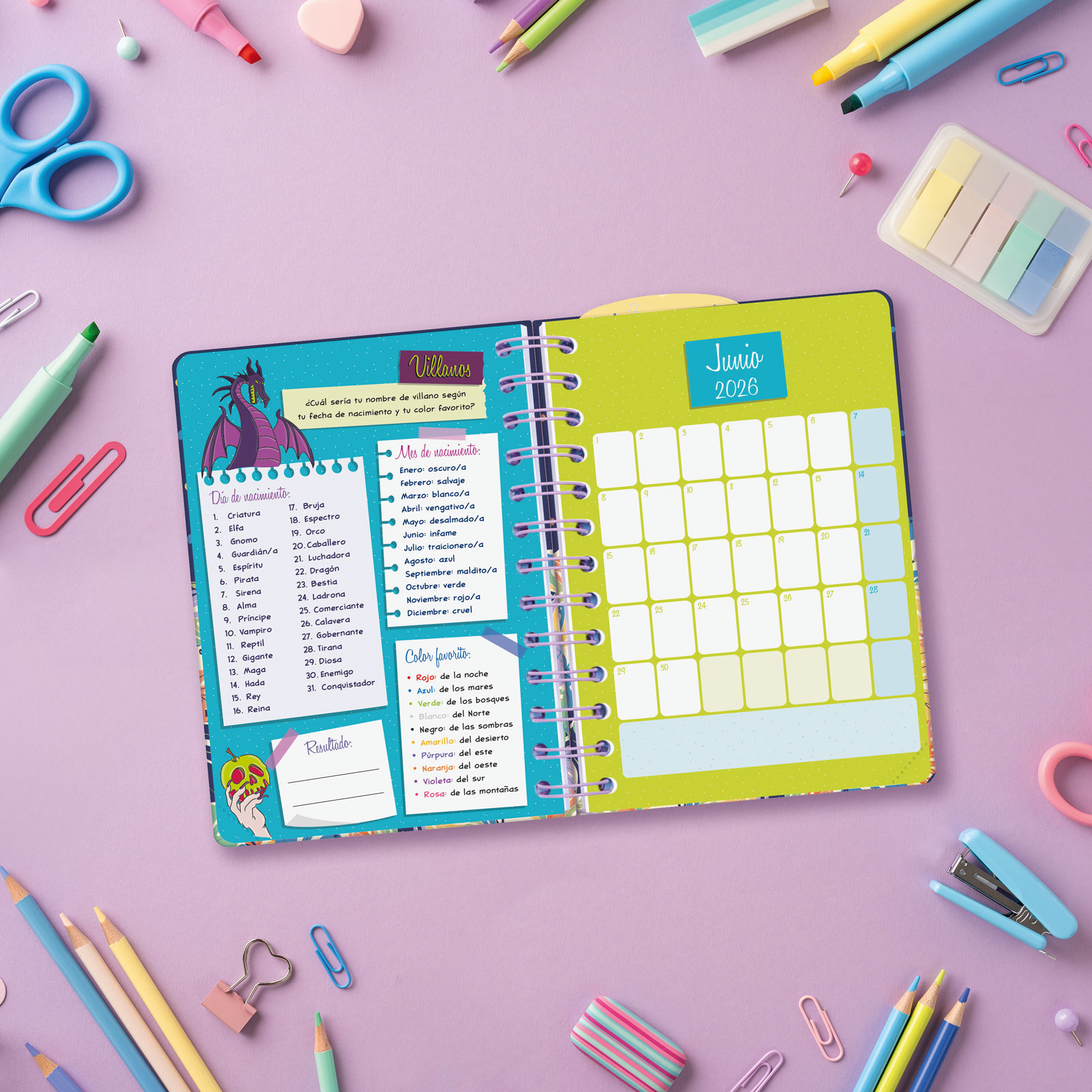 Agenda curso 2025-2026 Talkual 1/8-120x169 mm 1 día página Vida Finocam Multicolor-5