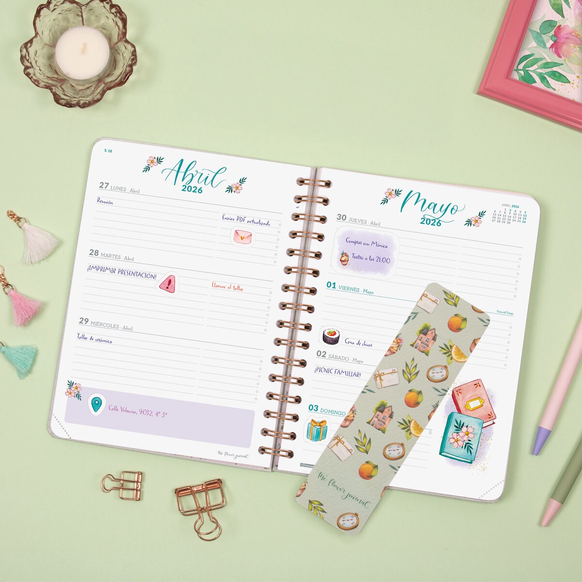 AGENDA DE ANILLAS POLIPIEL | Colonial Company