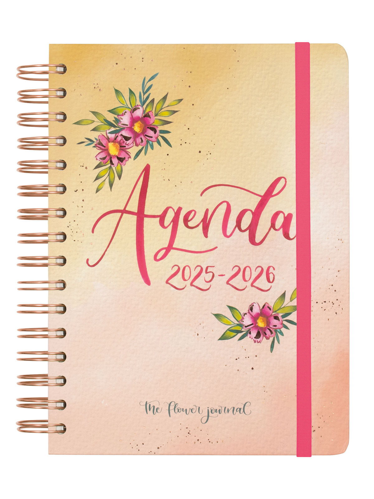 Imagen 0 de Agenda curso 2025-2026 The Flower Journal E10-155x212 mm 1 día página Finocam rosa