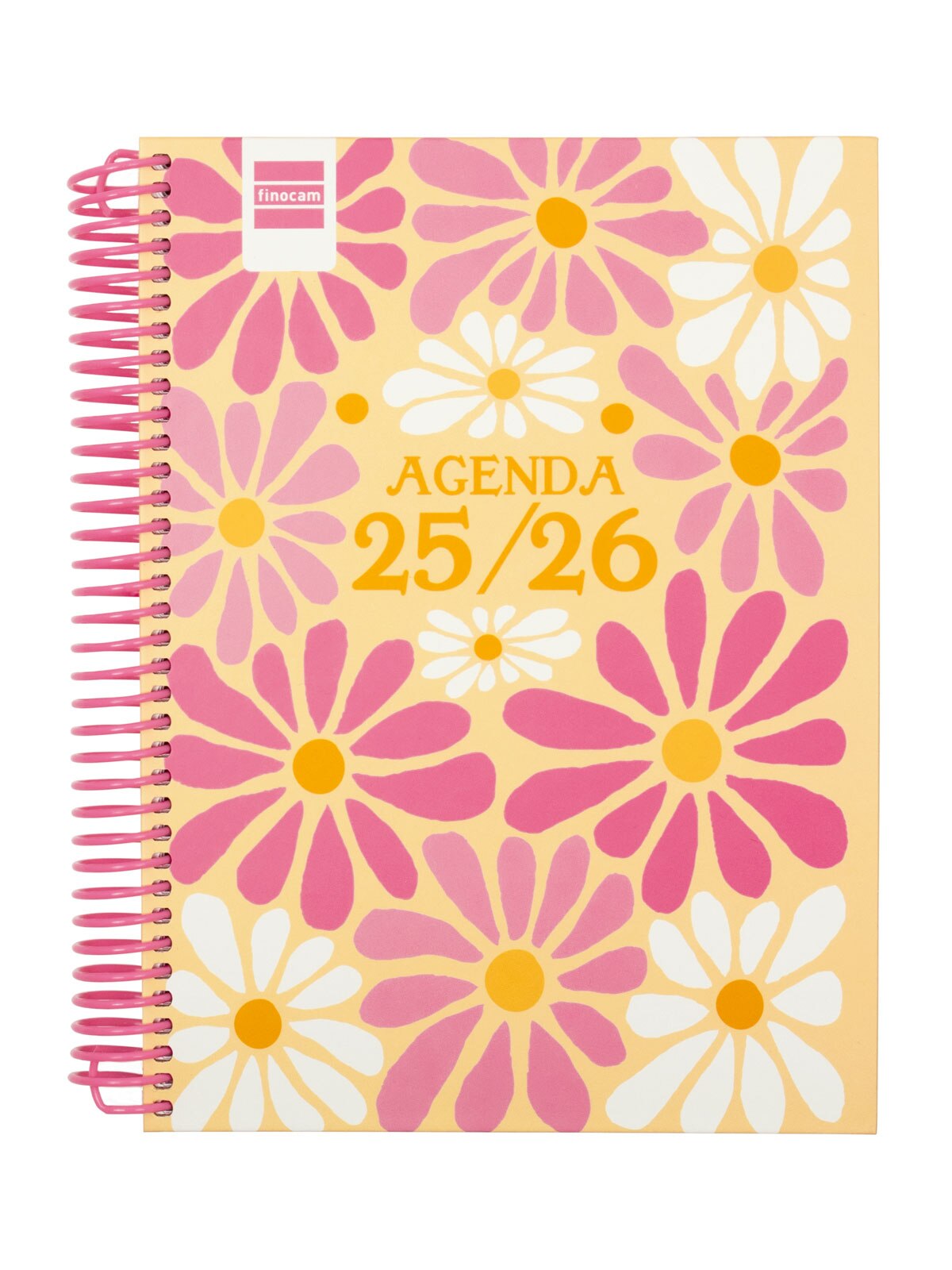 Agenda curso 2025-2026 Diva 1/4-155x212 mm 1 día página Spring Finocam catalán multilingüe Multicolor-1