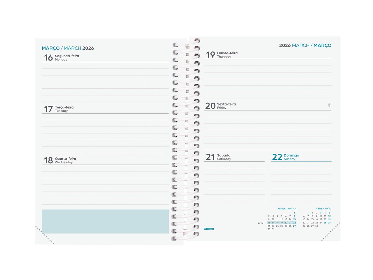 Rido/idé Septimus 2024 Weekly Planner - Landscape Pocket Calendar, 15.2 X 10.2 Cm, Green Cover