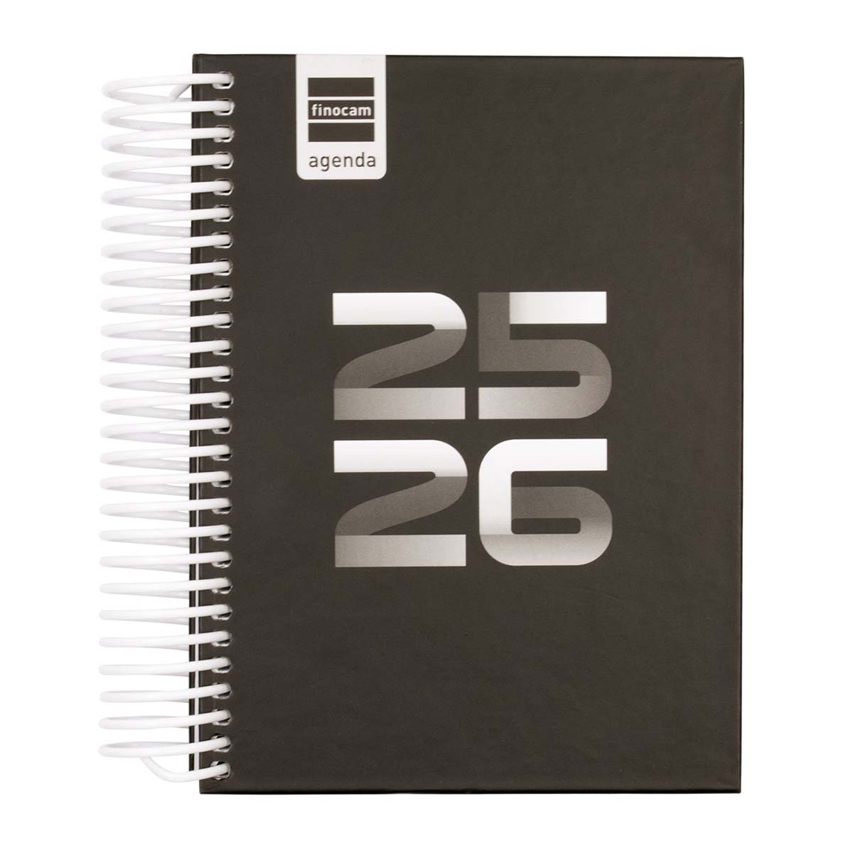 Imagem 0 de Agenda curso 2025-2026 Diva 1/8-120x164 mm 1 dia página Finocam preto português multilingue