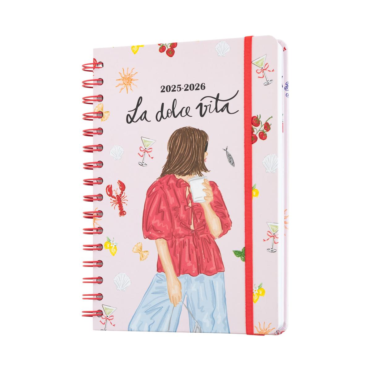 Imagen 0 de Agenda escolar 2025/2026 semana vista A5 12 meses Ana Marín Erik rojo