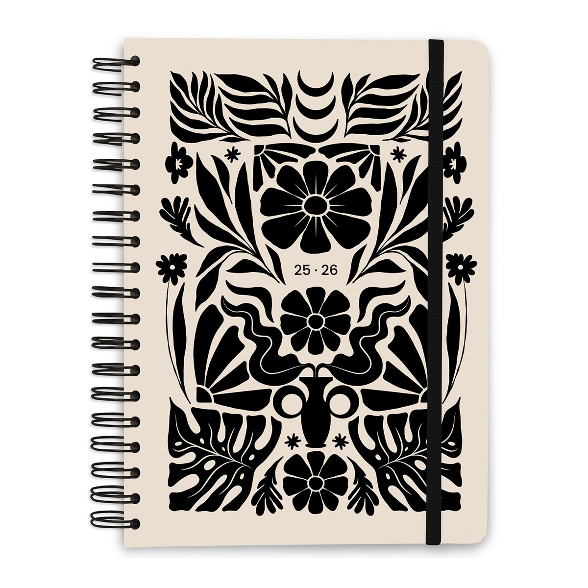 Agenda escolar 2025/2026 semana vista Bambina Nordic Kokonote negro Negro / Beige-1