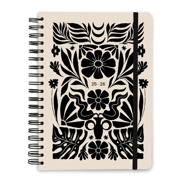 Imagen 0 de Agenda escolar 2025/2026 semana vista Bambina Nordic Kokonote negro