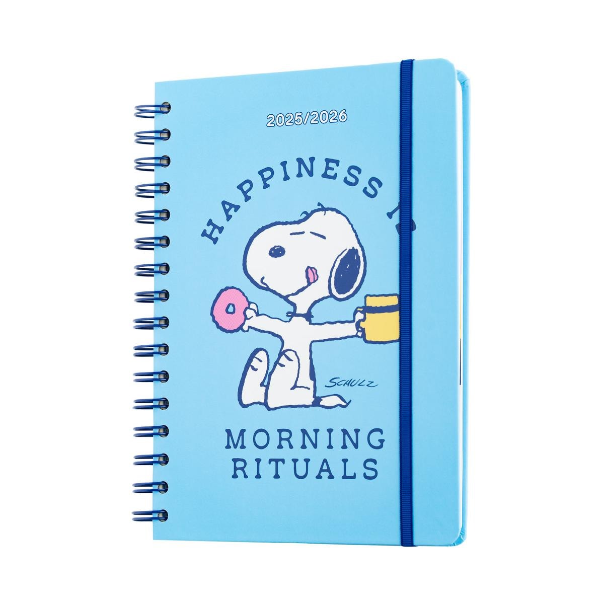 Agenda escolar 2025/2026 semana vista A5 12 meses Snoopy Erik azul Azul / Blanco-1