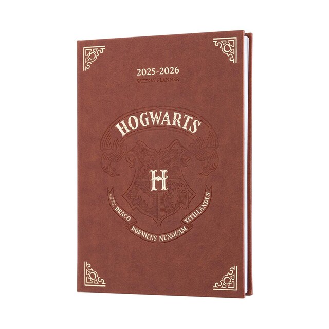 Imagen 0 de Agenda escolar 2025/2026 semana vista A5 con lomo 17 meses Harry Potter Erik beige