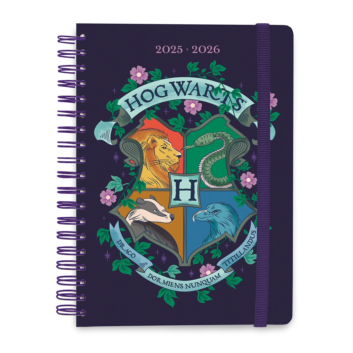 Imagem 0 de Agenda Escolar 2025/2026 Vista Semanal A5 12 Meses Harry Potter Kalenda - Roxo