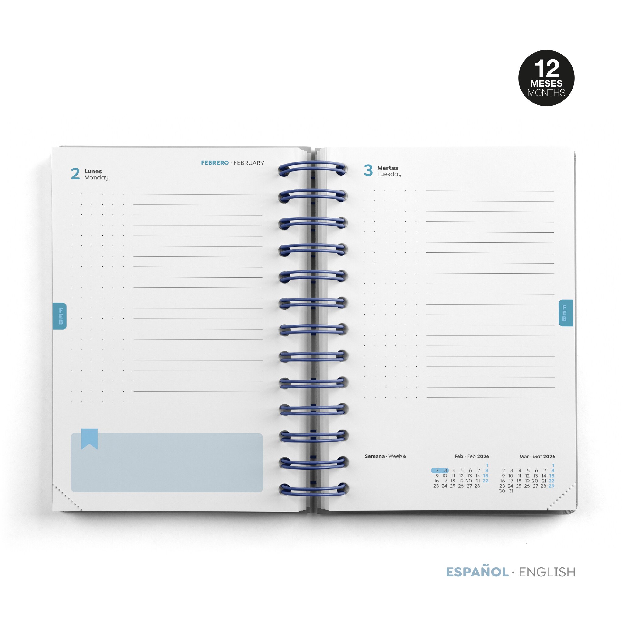 Agenda Escolar Activa Dia Página Tigres 2025-2026 Miquelrius Castelhano Multicolor-2