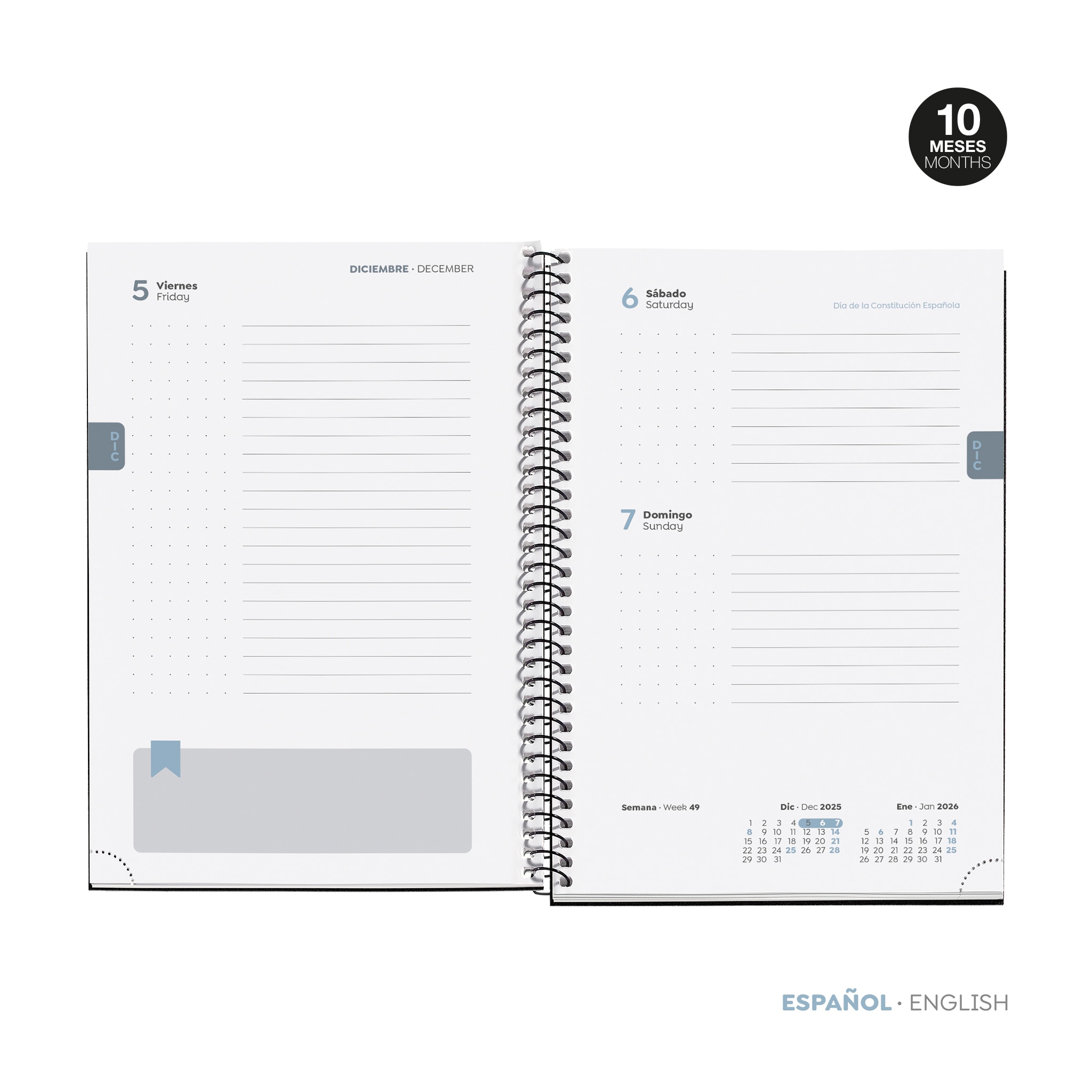 Agenda Escolar Plus Día Página Pink Desert 2025-2026 Miquelrius Castellano Multicolor-2