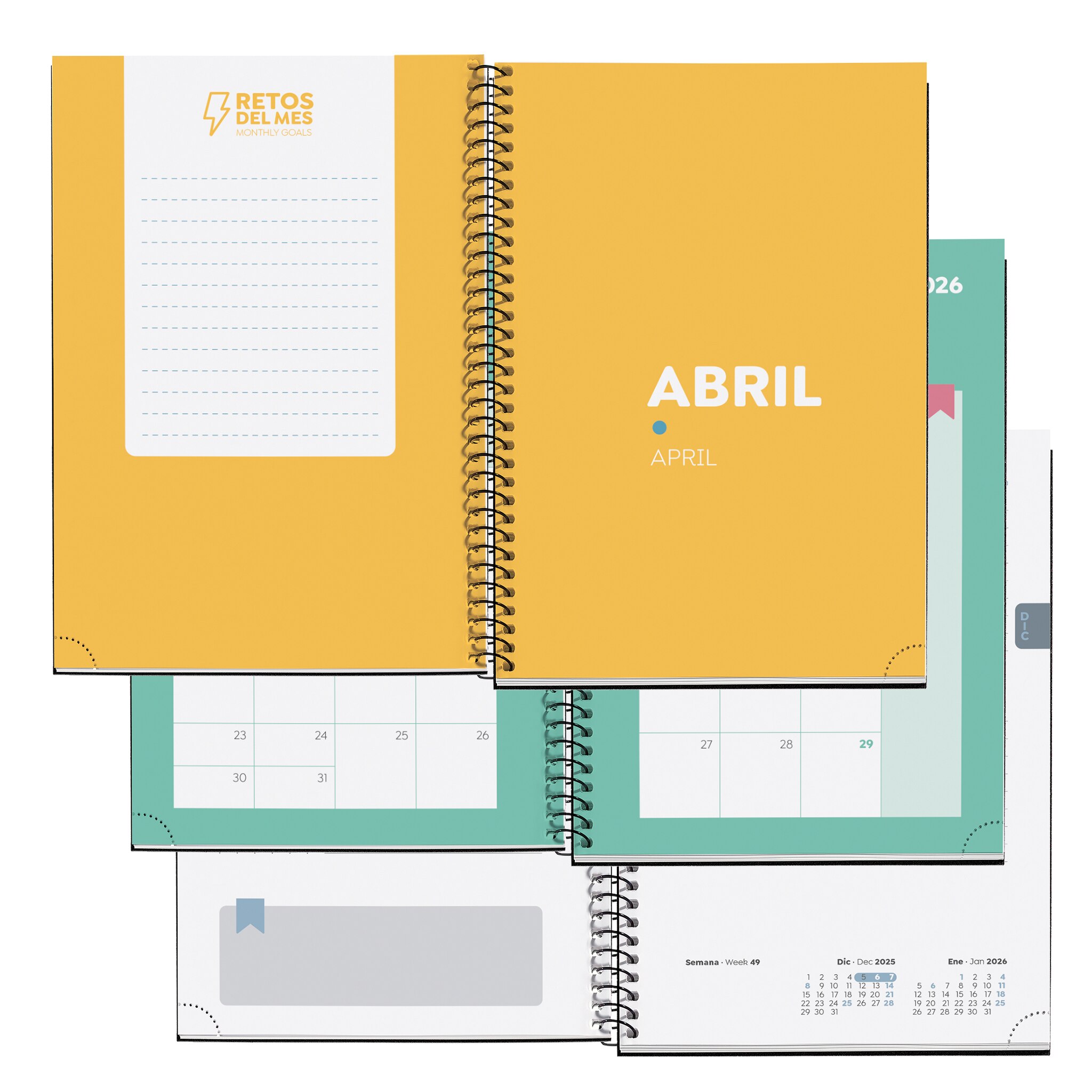 Agenda Escolar Plus Día Página Pink Desert 2025-2026 Miquelrius Castellano Multicolor-4