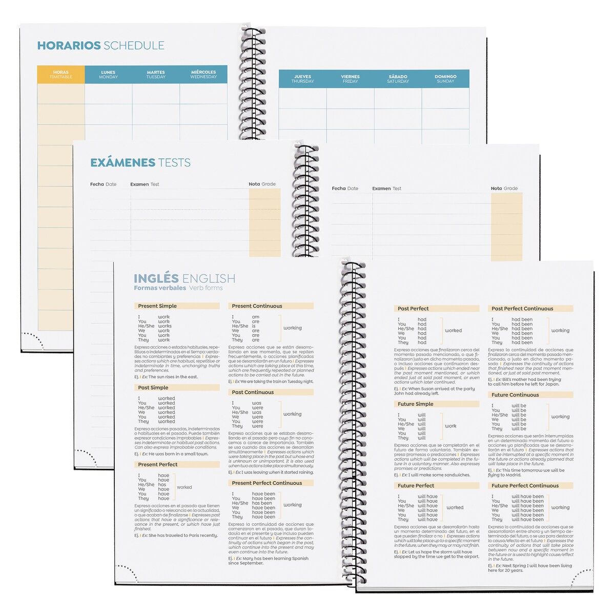 Agenda Escolar Plus Día Página Blossom 2025-2026 Miquelrius