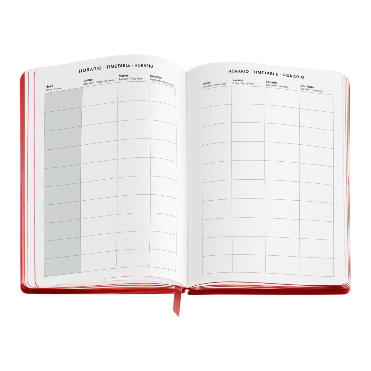Agenda Escolar 18 Meses Back To Basics 14X19 Semana Vista Rojo 2026-27 Miquelrius Rojo-6