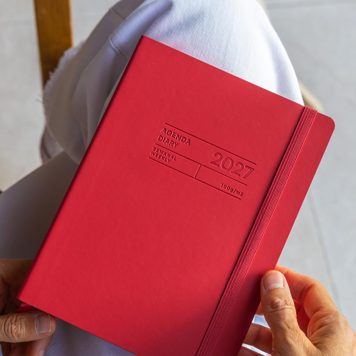 Agenda Escolar 18 Meses Back To Basics 14X19 Semana Vista Rojo 2026-27 Miquelrius Rojo-10