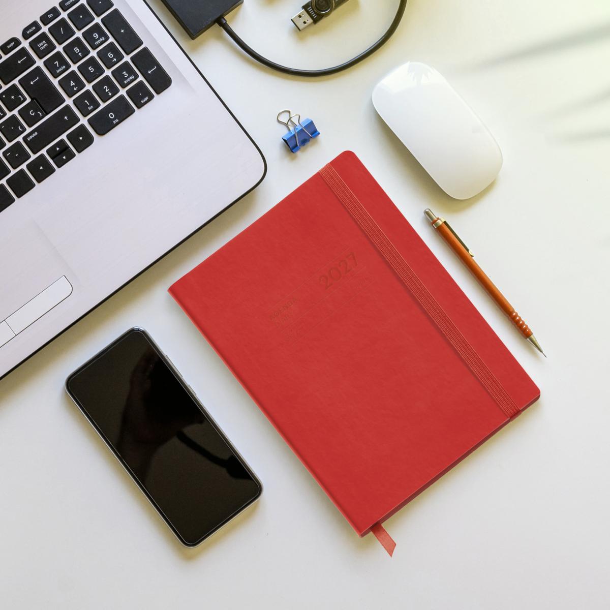 Agenda Escolar 18 Meses Back To Basics 14X19 Semana Vista Rojo 2026-27 Miquelrius Rojo-11