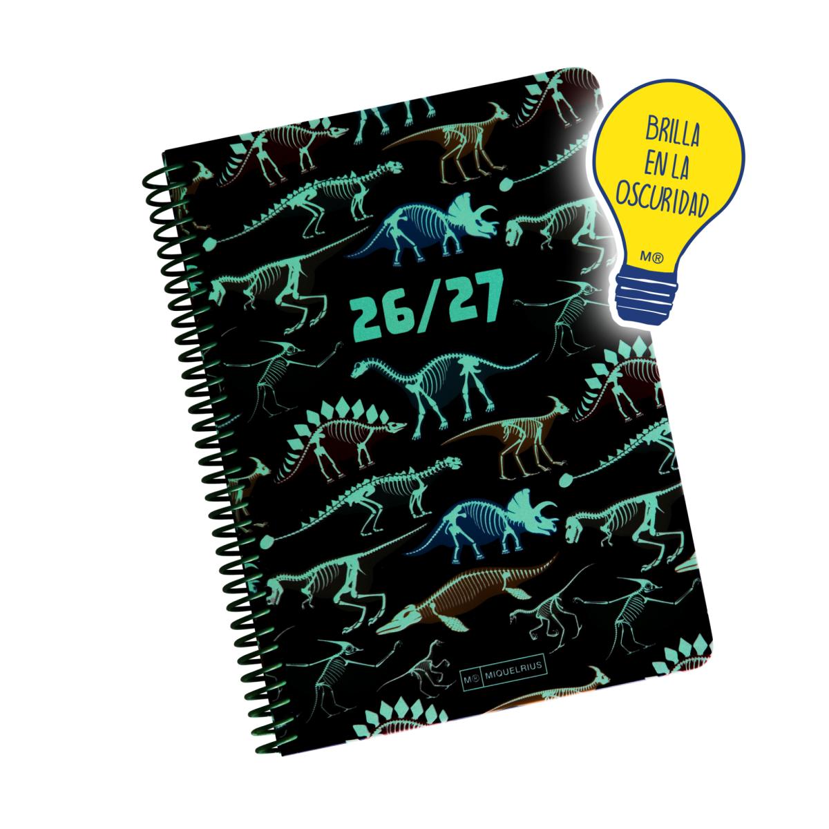 Agenda Escolar Plus Semana Vista Dinos 2026-27 Miquelrius Multicolor-2