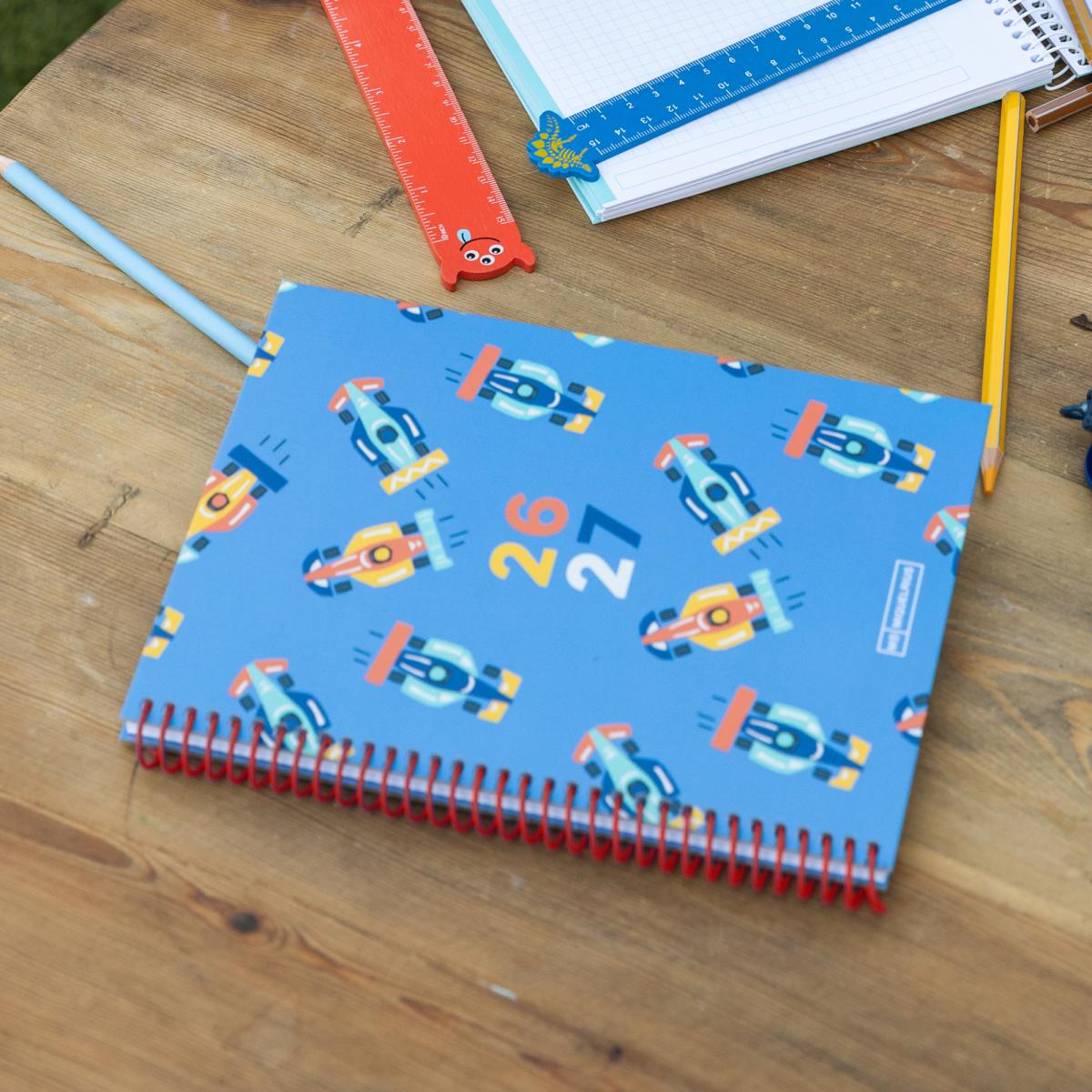 Agenda Escolar Plus Semana Vista Cars 2026-27 Miquelrius Multicolor-9