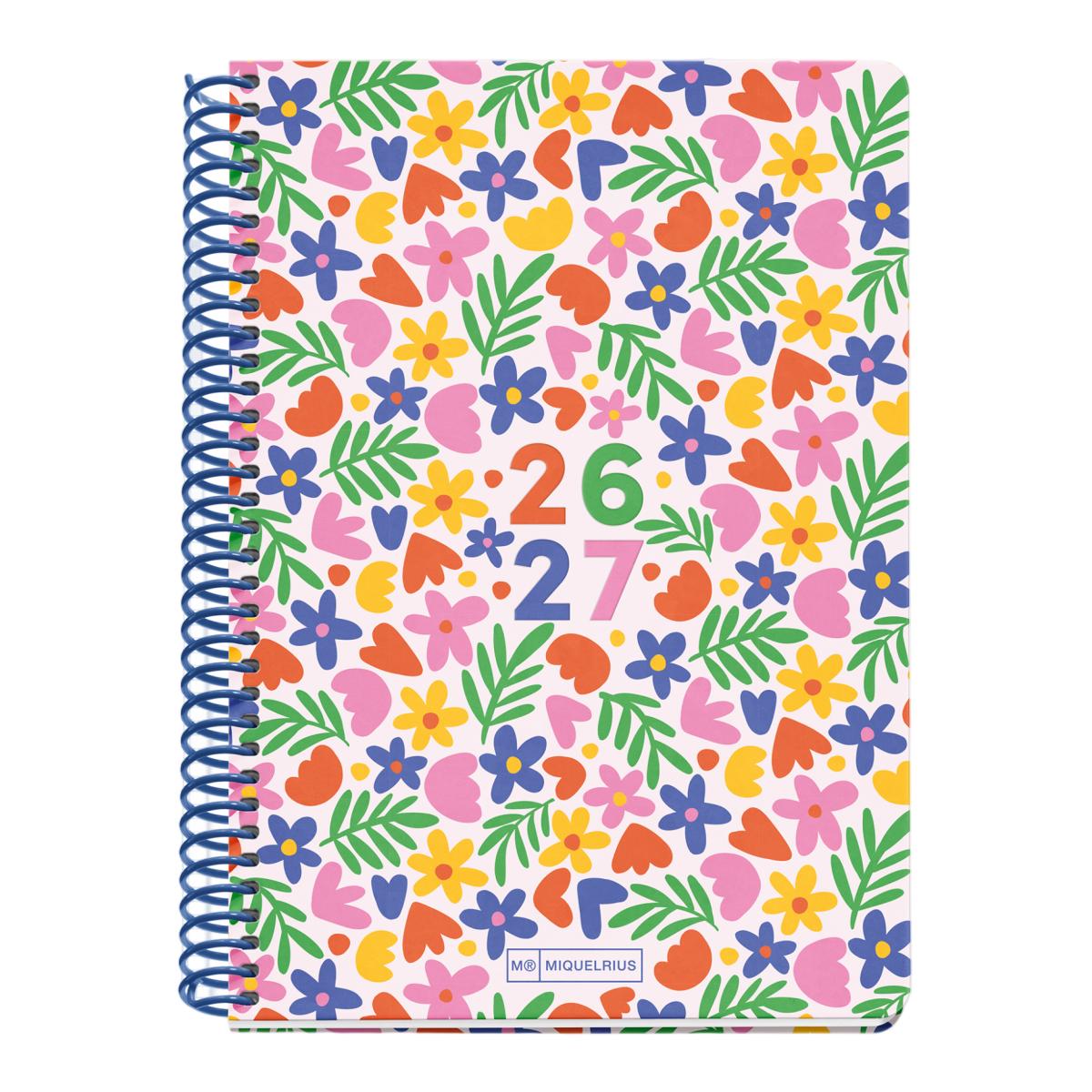 Imagem 0 de Agenda Escolar Plus Semana Vista Flowery 2026-27 Miquelrius