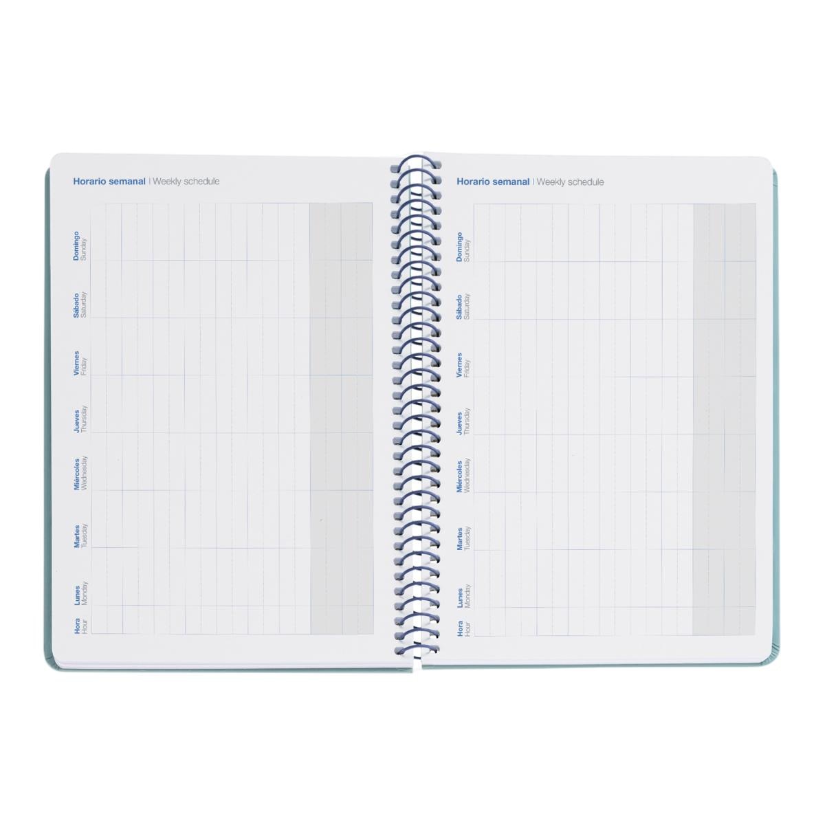 Agenda Escolar Plus Semana Vista Basic Marino 2026-27 Miquelrius Azul marino-6