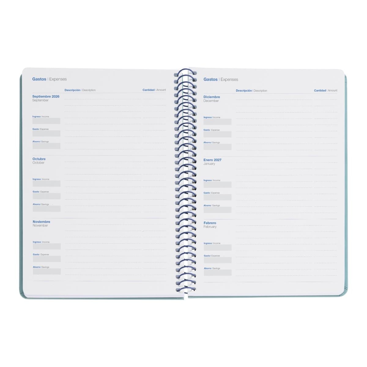 Agenda Escolar Plus Día Página Basic Marino 2026-27 Miquelrius Azul marino-7