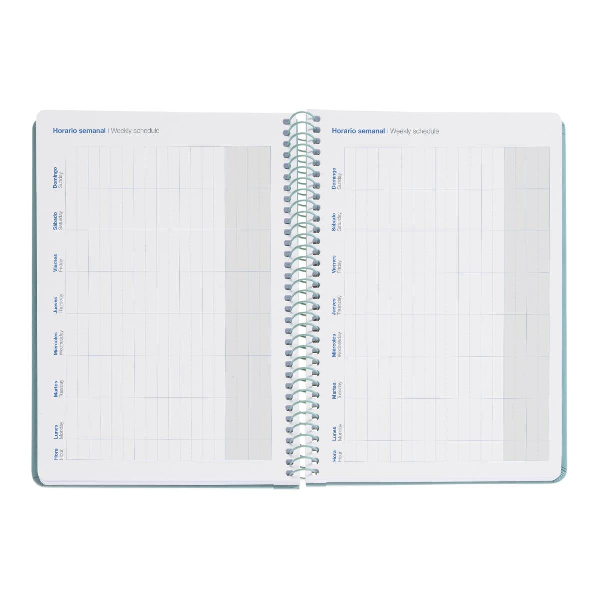 Agenda Escolar Plus Día Página Basic Verde 2026-27 Miquelrius Verde-6