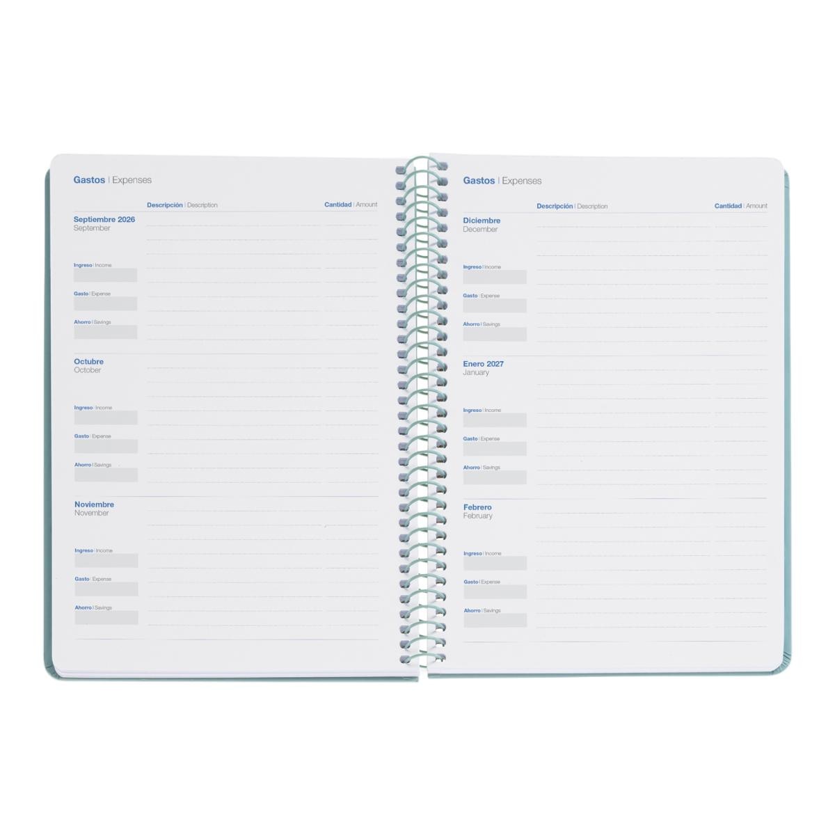 Agenda Escolar Plus Día Página Basic Verde 2026-27 Miquelrius Verde-7