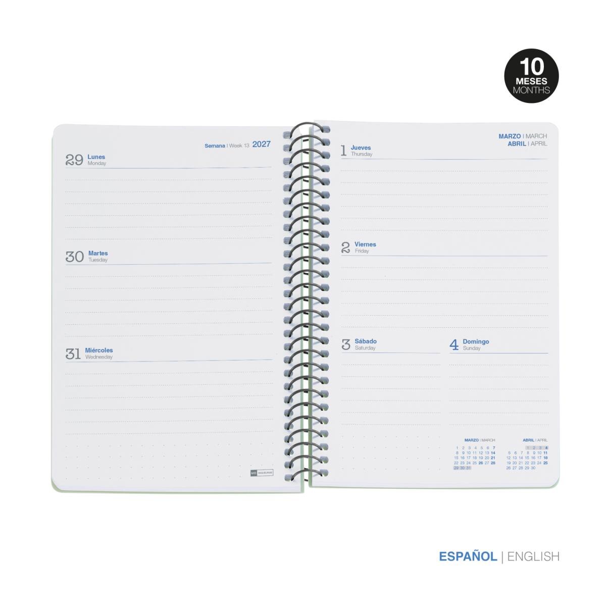 Agenda Escolar Activa Semana Vista Lab Negro 2026-27 Miquelrius Negro-2