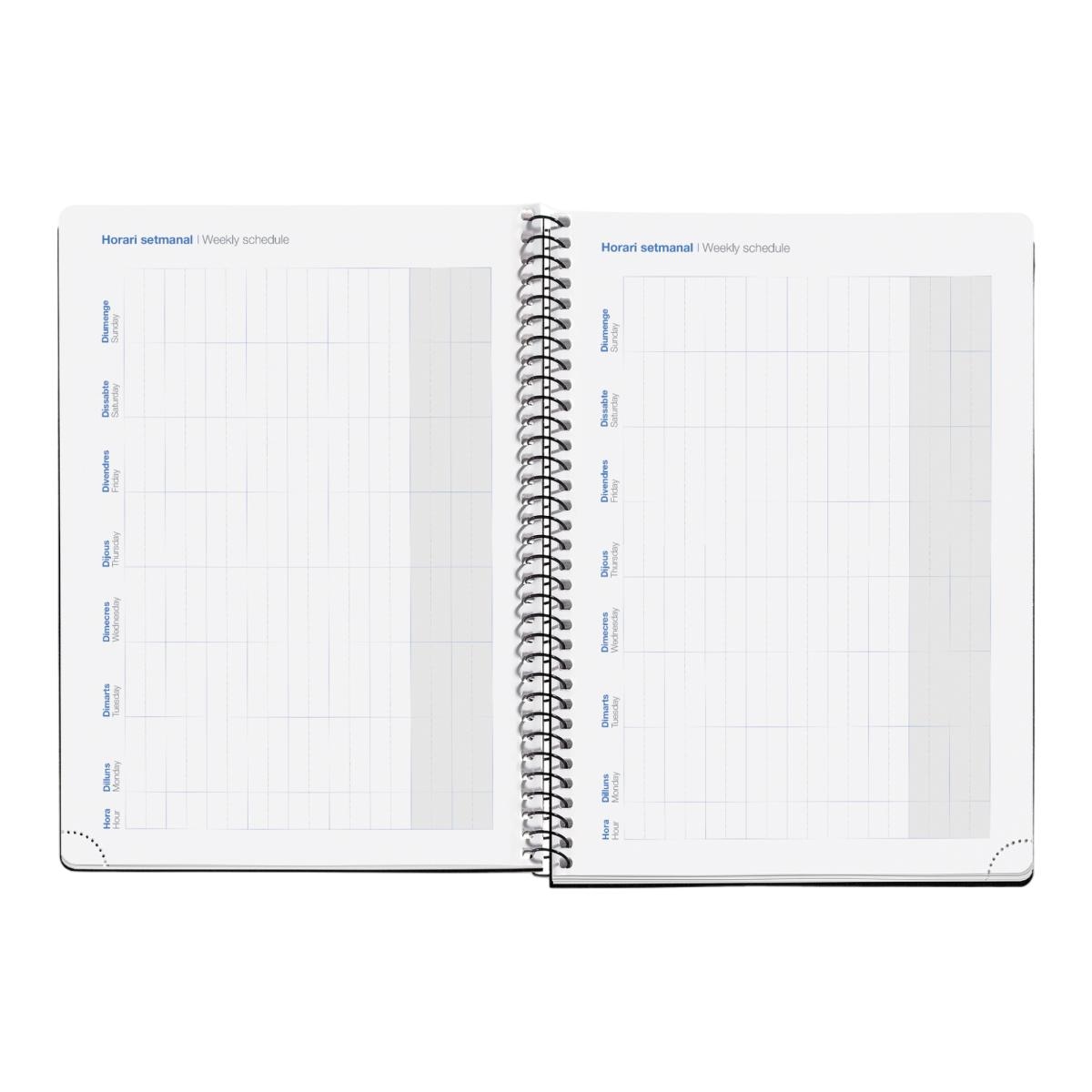 Agenda Escolar Activa Semana Vista Catalán Design Freedom 2026-27 Miquelrius Multicolor-6