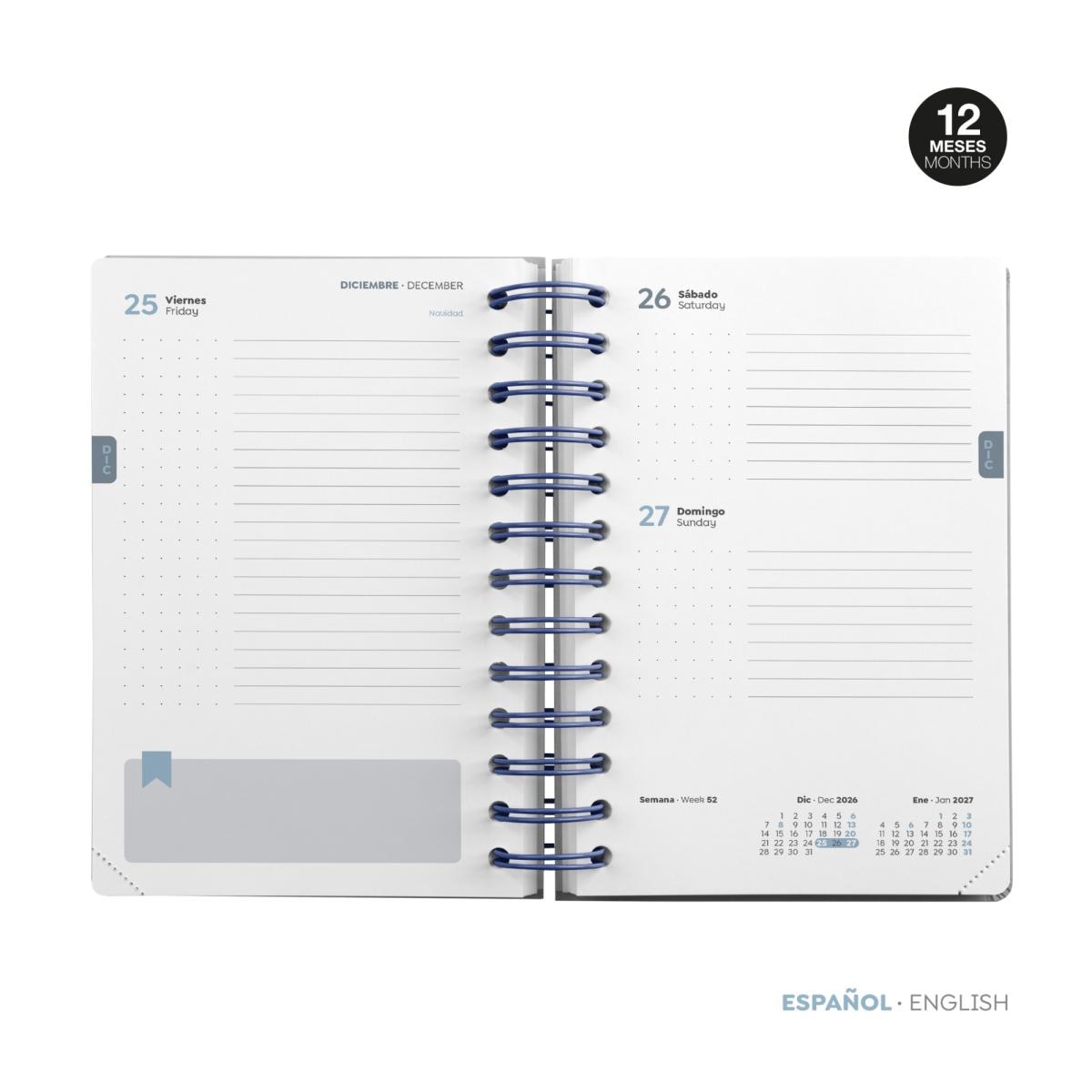 Agenda Escolar Activa Día Página Spring 2026-27 Miquelrius Multicolor-2