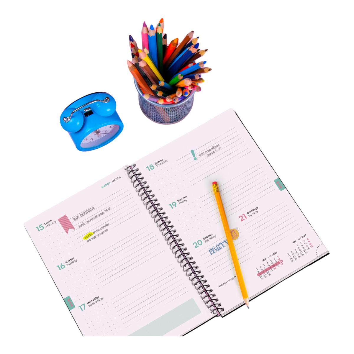 Agenda Escolar Plus Semana Vista Summery 2026-27 Miquelrius Multicolor-12
