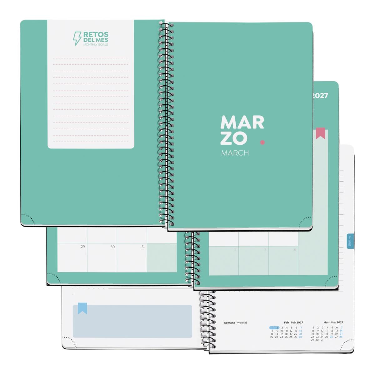 Agenda Escolar Plus Dia Página Summery 2026-27 Miquelrius Multicolor-6