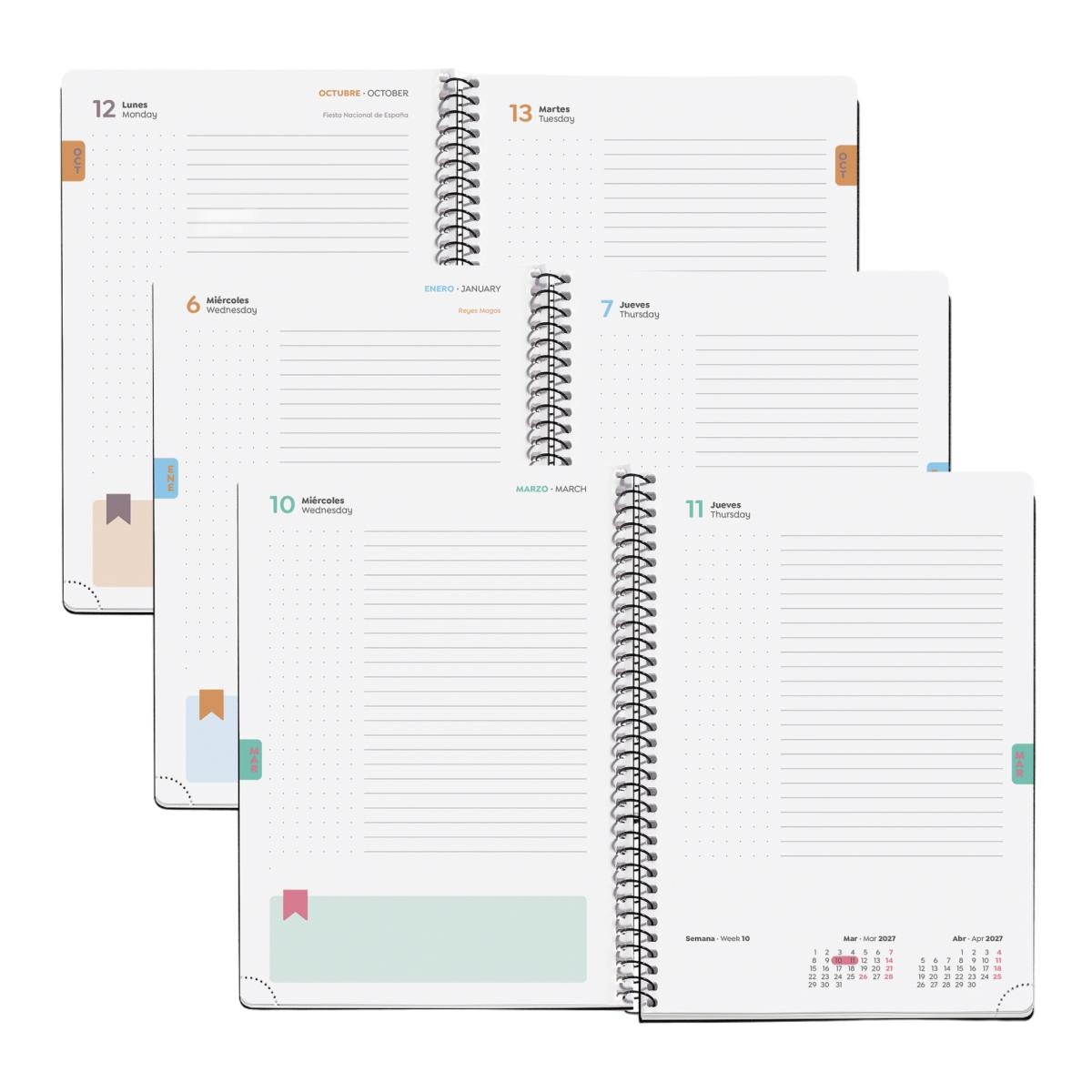 Agenda Escolar Plus Dia Página Summery 2026-27 Miquelrius Multicolor-8
