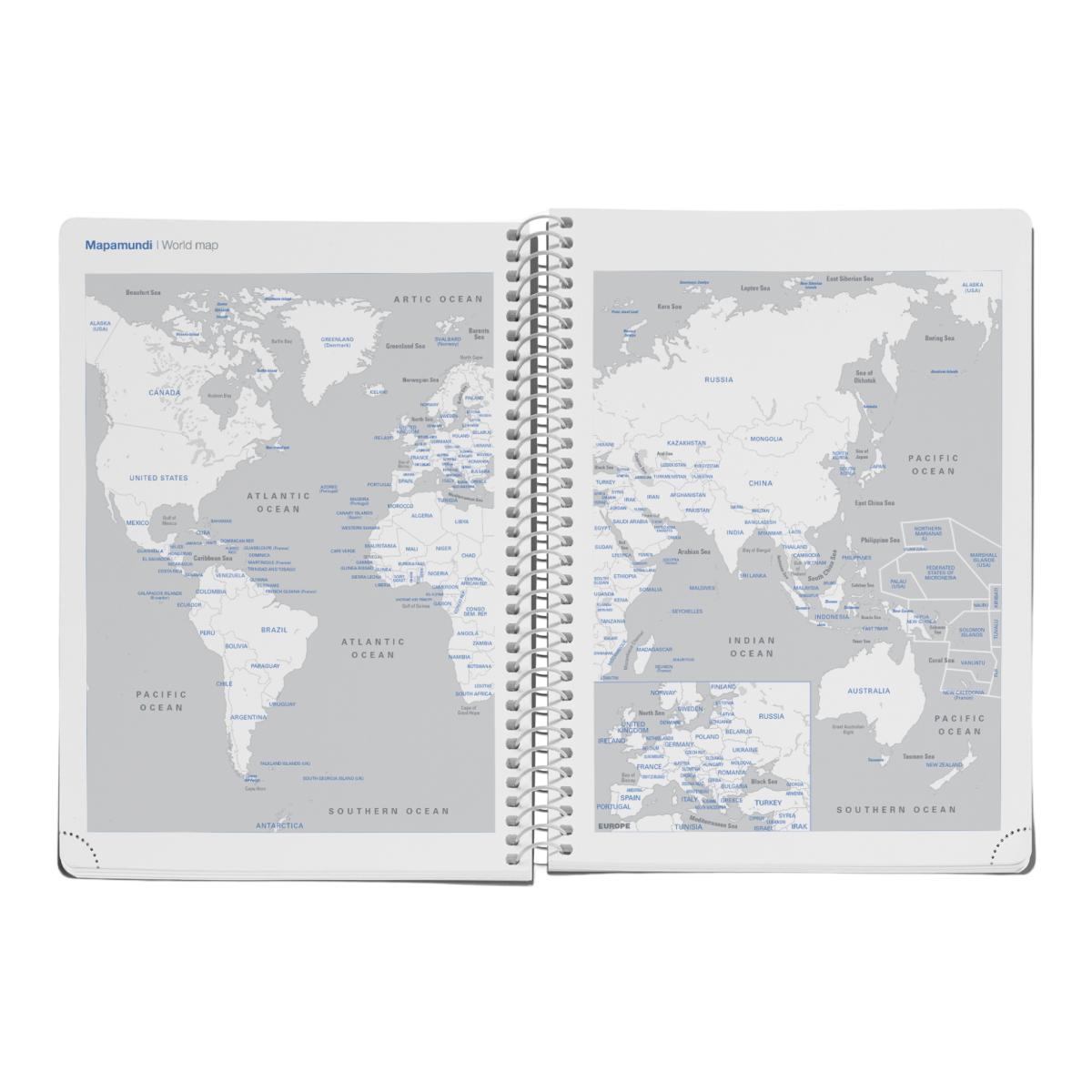 Agenda Escolar Plus Semana Vista Duo Blue-Mustard 2026-27 Miquelrius Multicolor-5