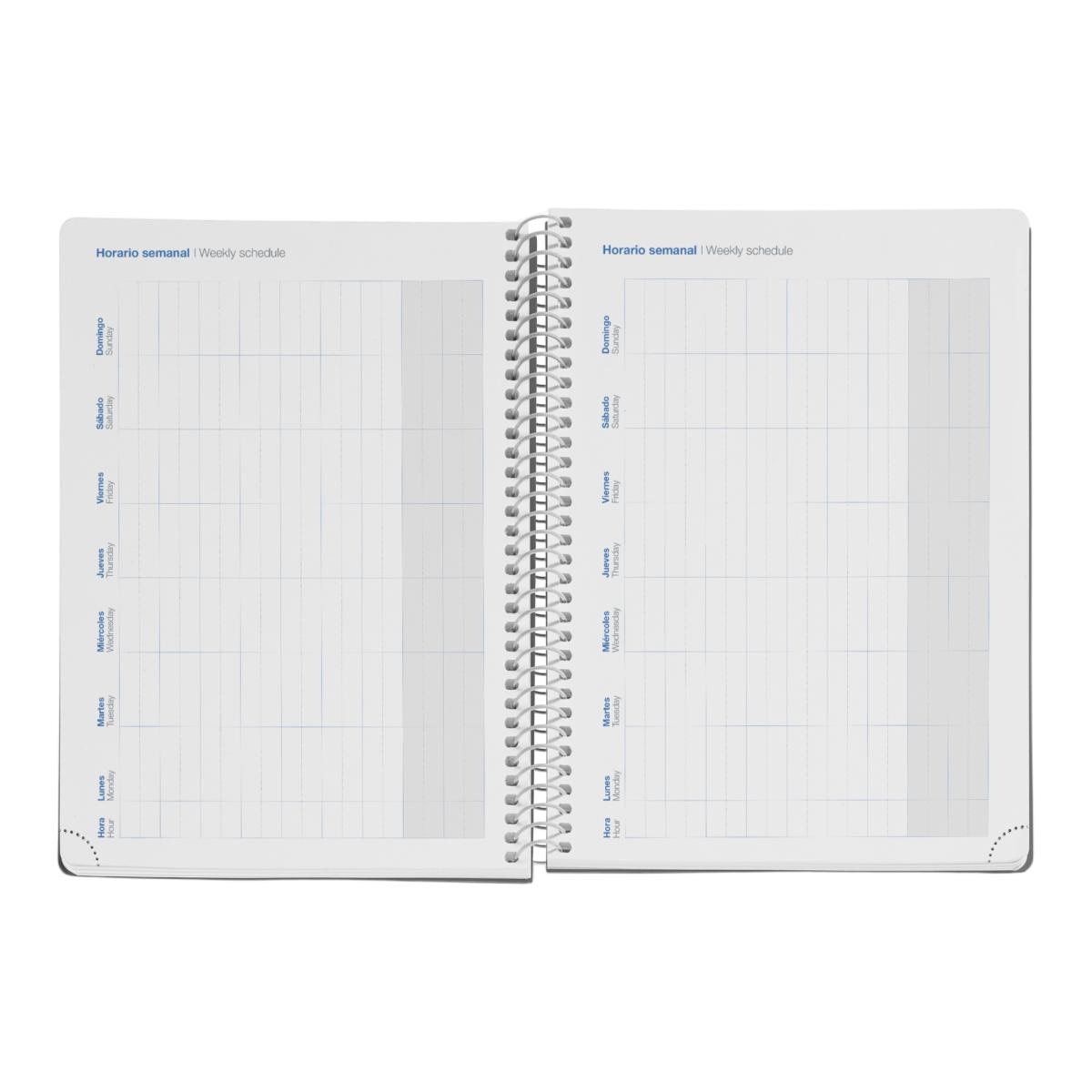 Agenda Escolar Plus Semana Vista Duo Blue-Mustard 2026-27 Miquelrius Multicolor-6