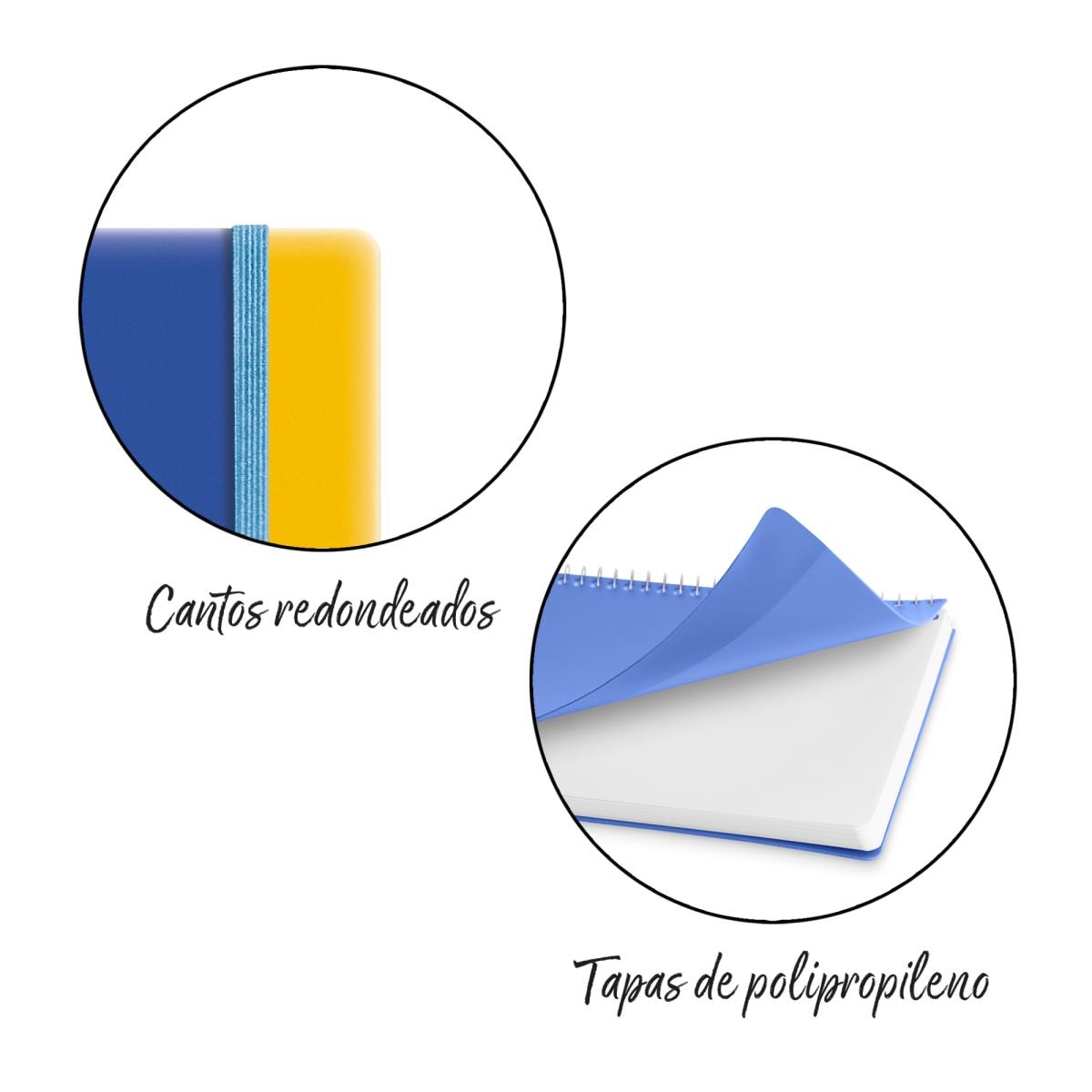Agenda Escolar Plus Semana Vista Duo Blue-Mustard 2026-27 Miquelrius Multicolor-8