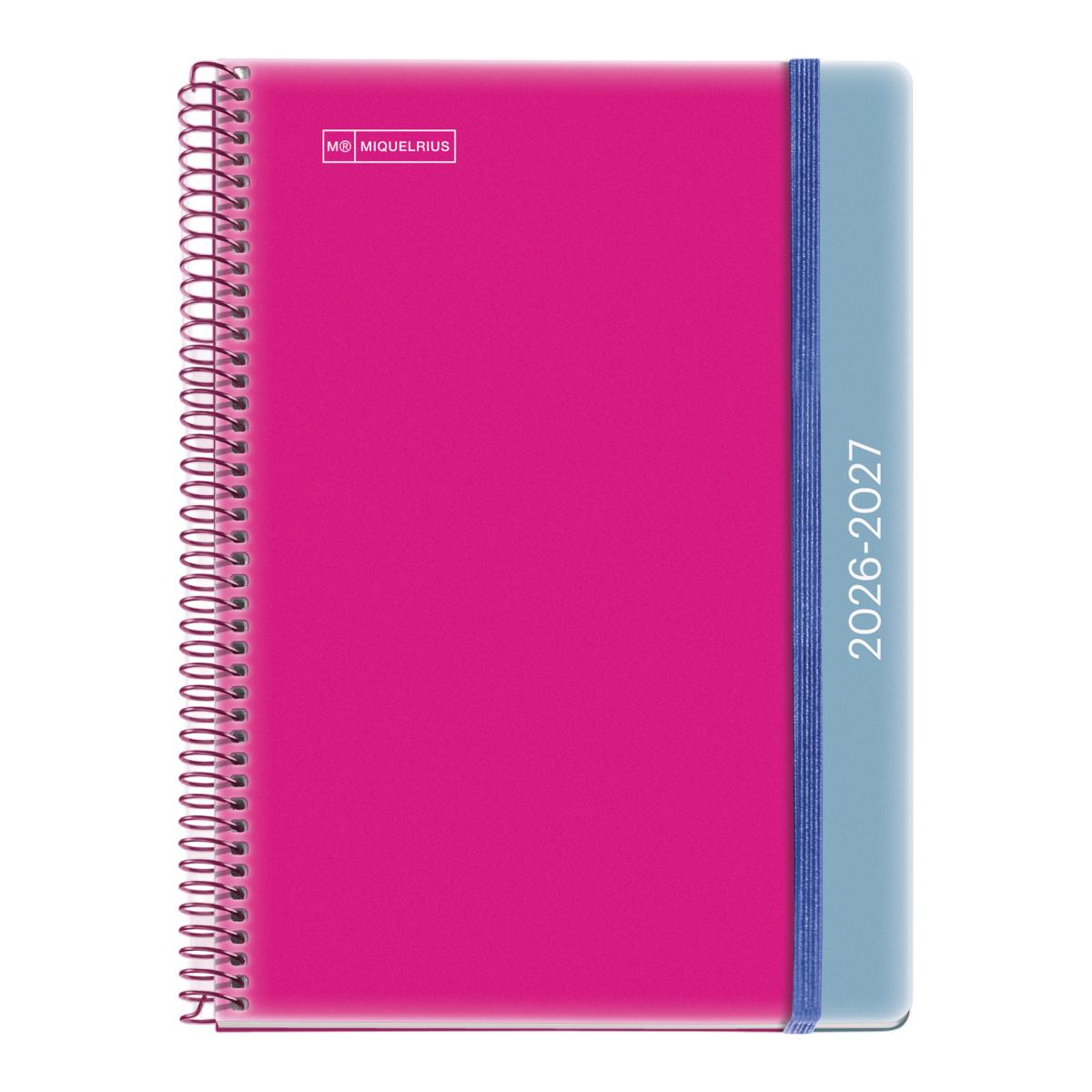 Imagem 0 de Agenda Escolar Plus Semana Vista Duo Pink-Blue 2026-27 Miquelrius