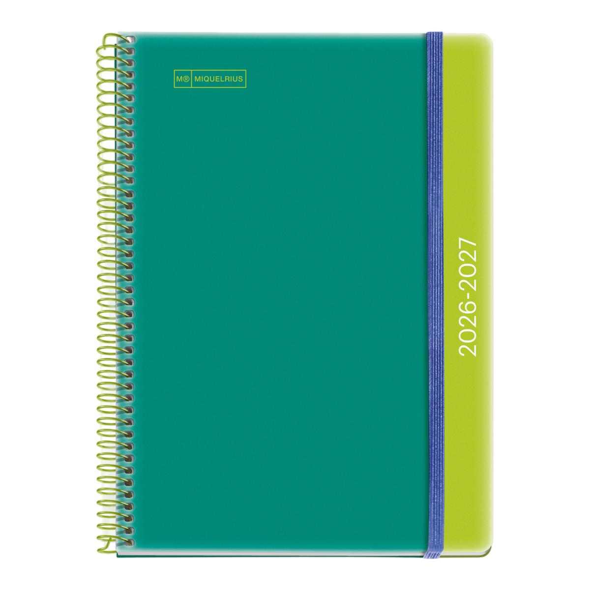 Imagem 0 de Agenda Escolar Plus Semana Vista Duo Green-Lime 2026-27 Miquelrius