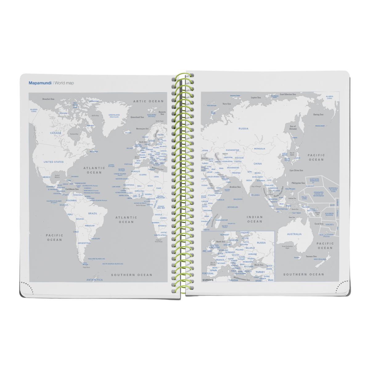 Agenda Escolar Plus Semana Vista Duo Green-Lime 2026-27 Miquelrius Multicolor-5