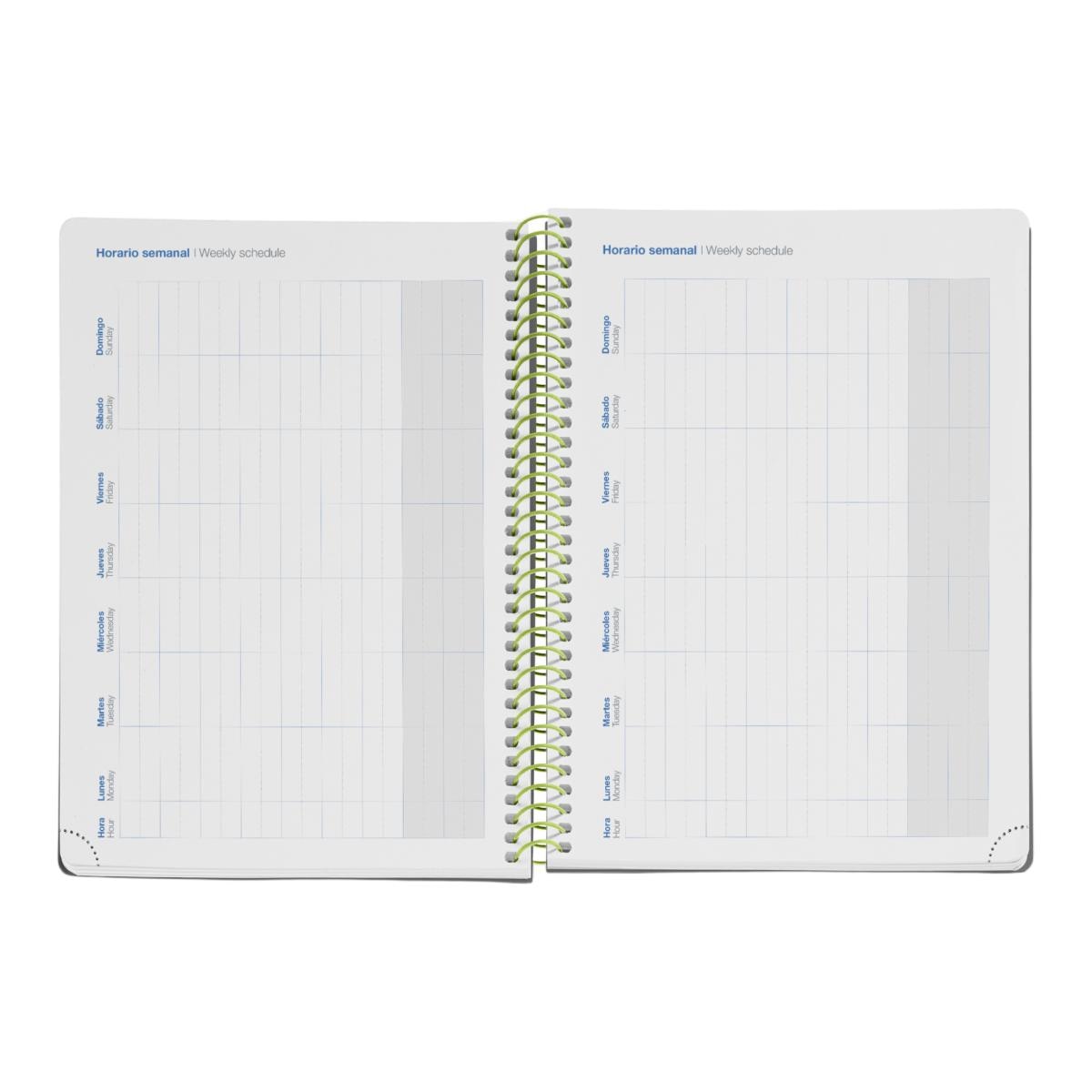 Agenda Escolar Plus Semana Vista Duo Green-Lime 2026-27 Miquelrius Multicolor-6