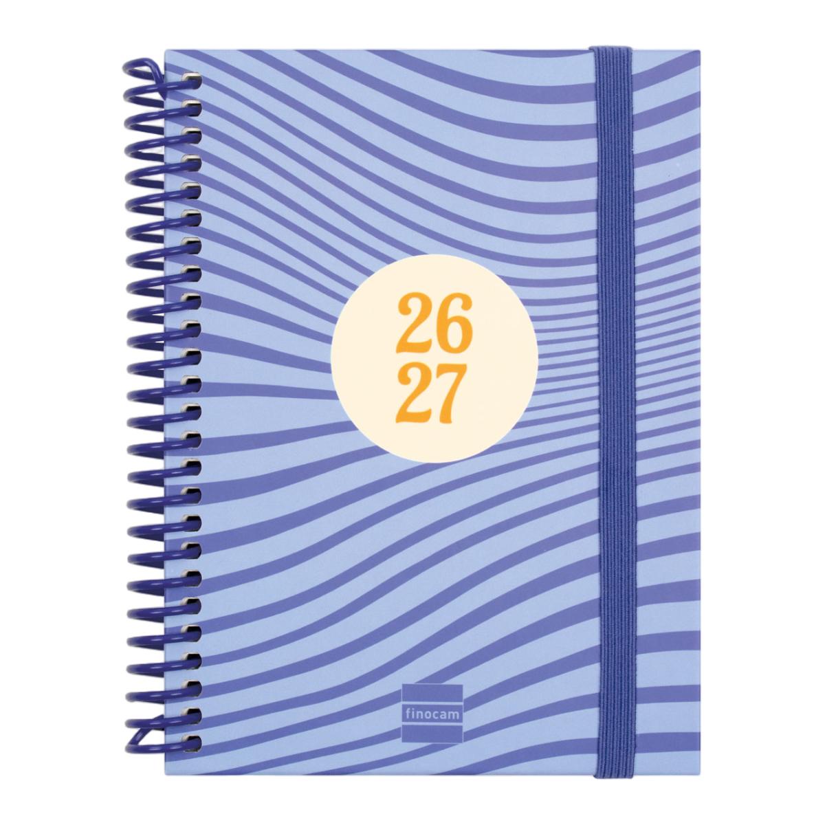 Imagen 0 de Agenda curso 2026-2027 Diva 8º-120x164 mm semana vista horizontal Olas Finocam multilingüe