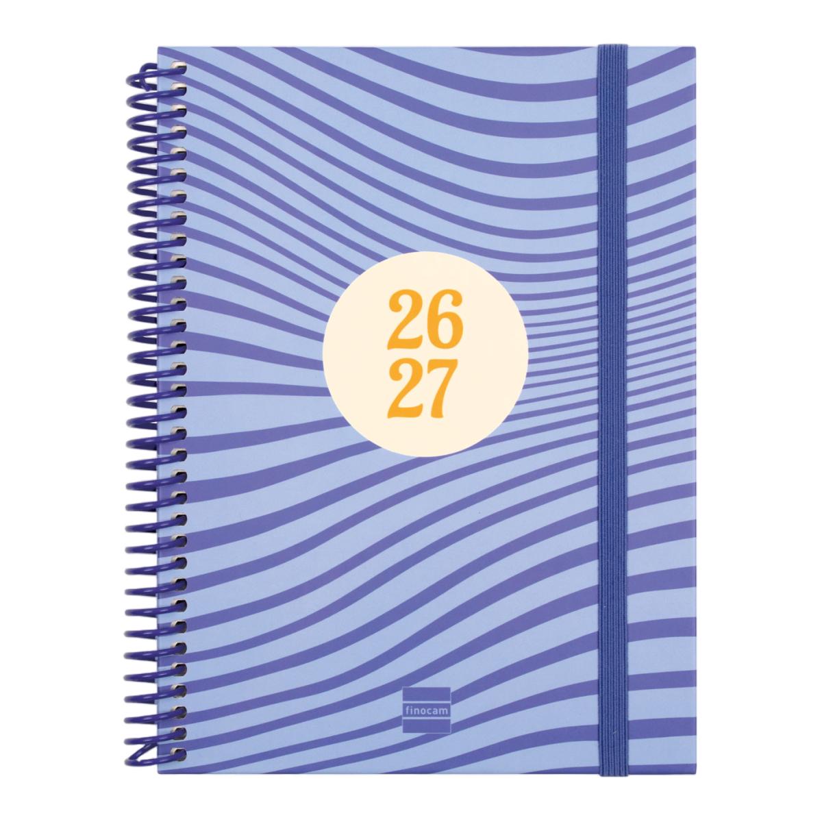 Imagen 0 de Agenda curso 2026-2027 Diva 4º-155x212 mm semana vista horizontal Olas Finocam multilingüe