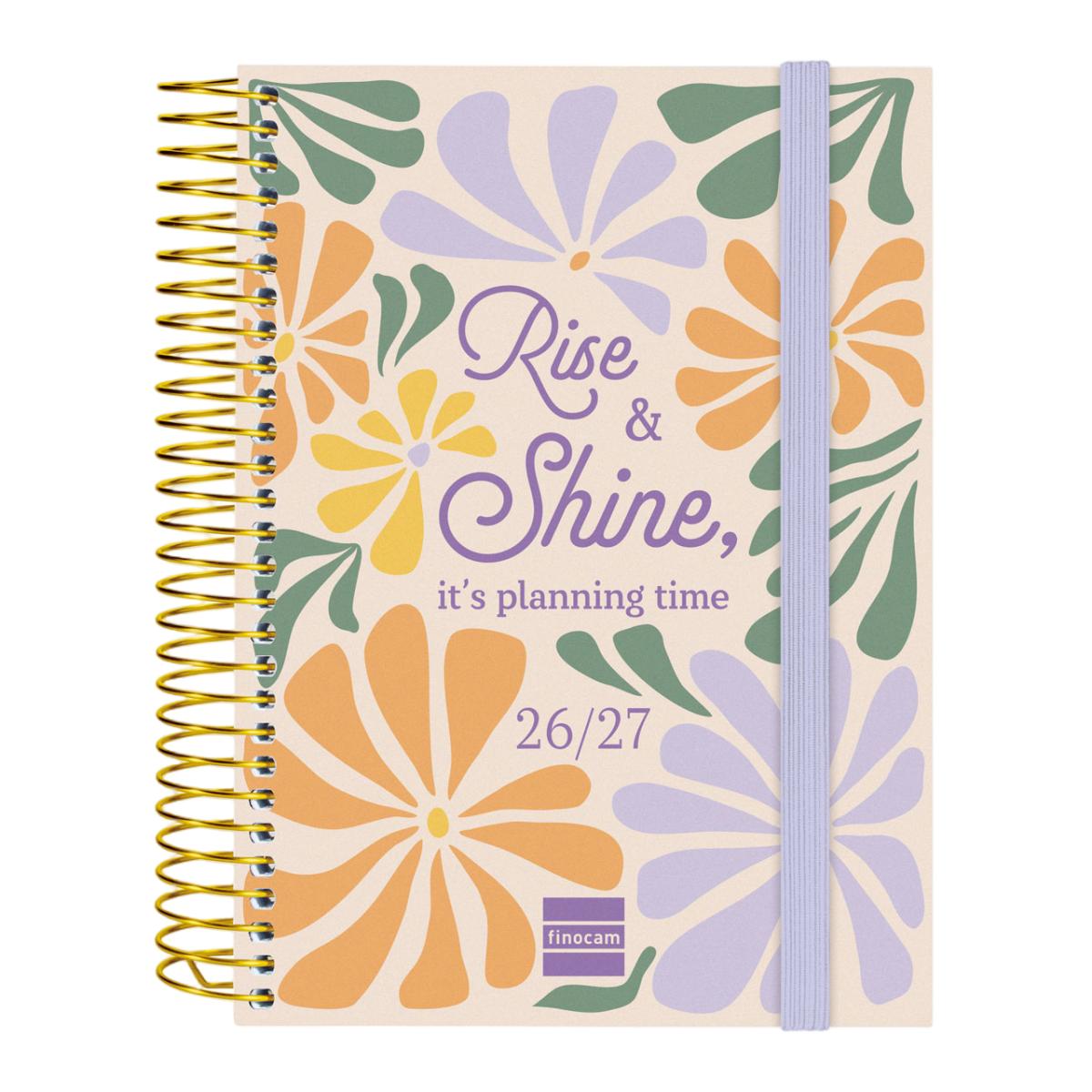 Imagen 0 de Agenda curso 2026-2027 Secundaria 8º-120x164 mm 1 día página Shine Finocam multilingüe
